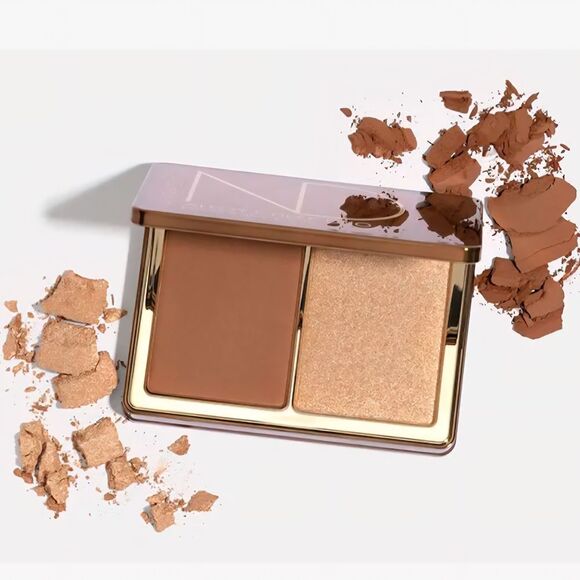 🆕️Natasha Denona Alloy Cheek Duo Palette - Brown and Gold - Picture 1 of 5